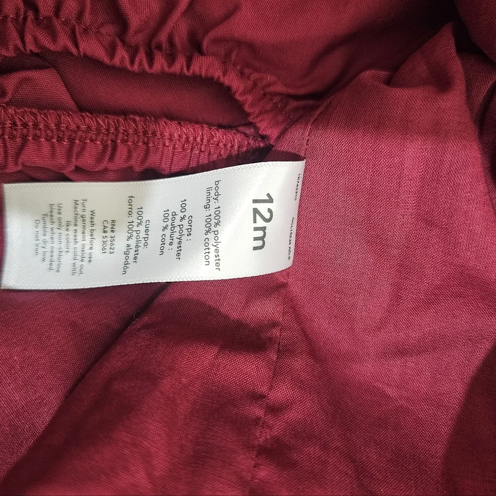 Carter's Just One You Burgundy Baby Dress with Bloomers
